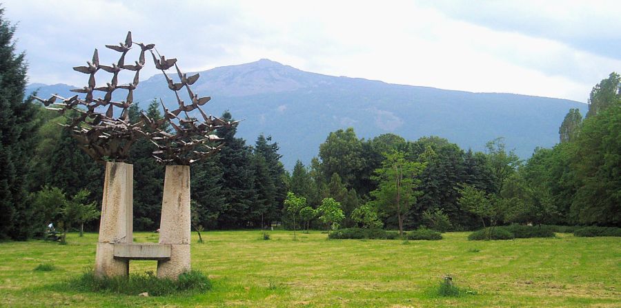 Vitosha Mountains from South Park in Sofia