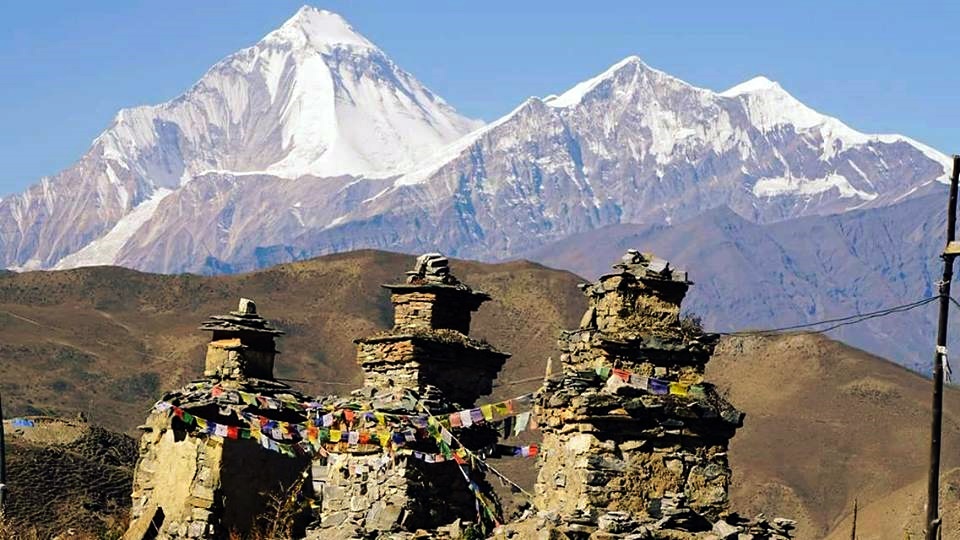 Dhaulagiri and Tukuche Peak from Muktinath