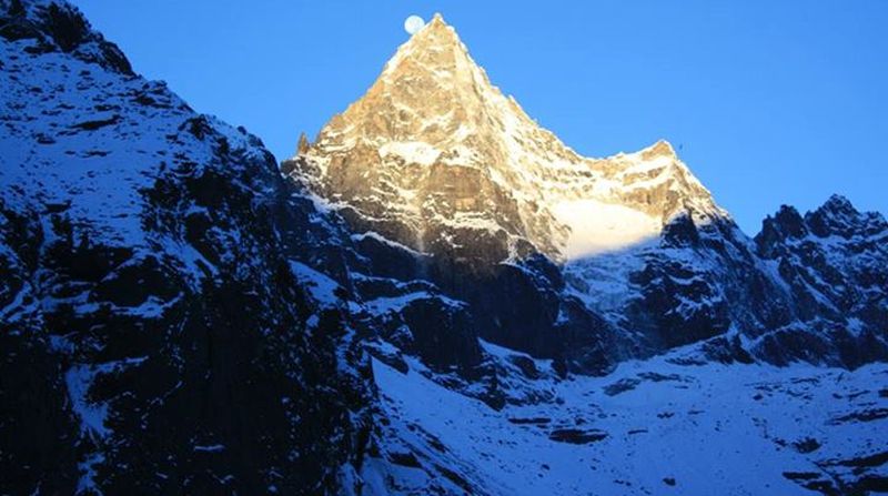 Mt. Kyajo Ri from Maccherma in Gokyo Valley