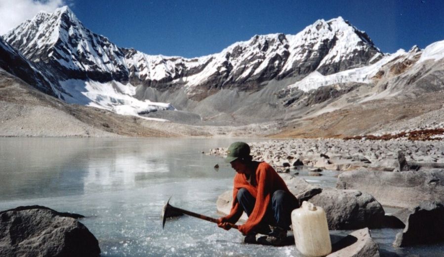 Hongu Panch Pokhari in the Nepal Himalaya