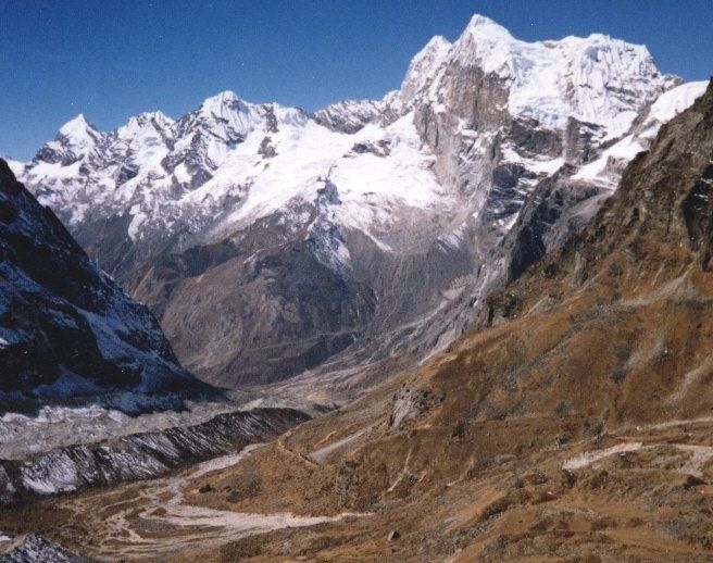 View from Dig Kare to Tangnag and Kusum Kanguru