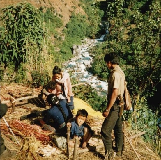 Ghunsa Khola Valley on descent to Sakathun