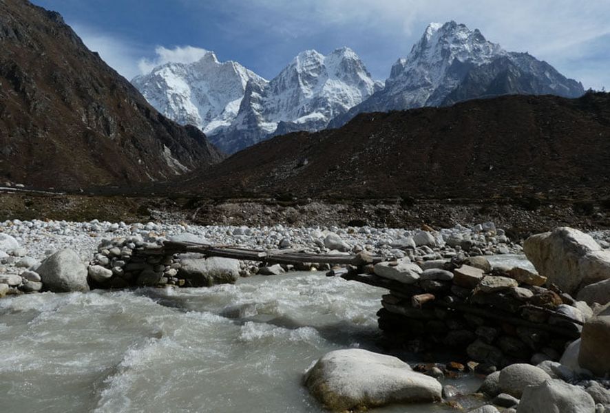 Mount Jannu ( Khumbakarna ) Sobithongie, Phole and Khabur from Kambachen in the Ghunsa Khola Valley