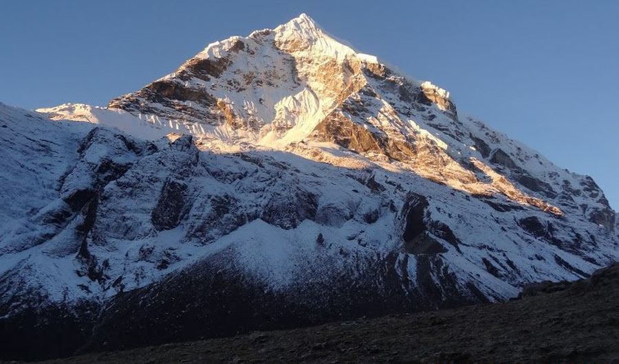 Peak 7 ( 6105 metres ) in the Barun Valley