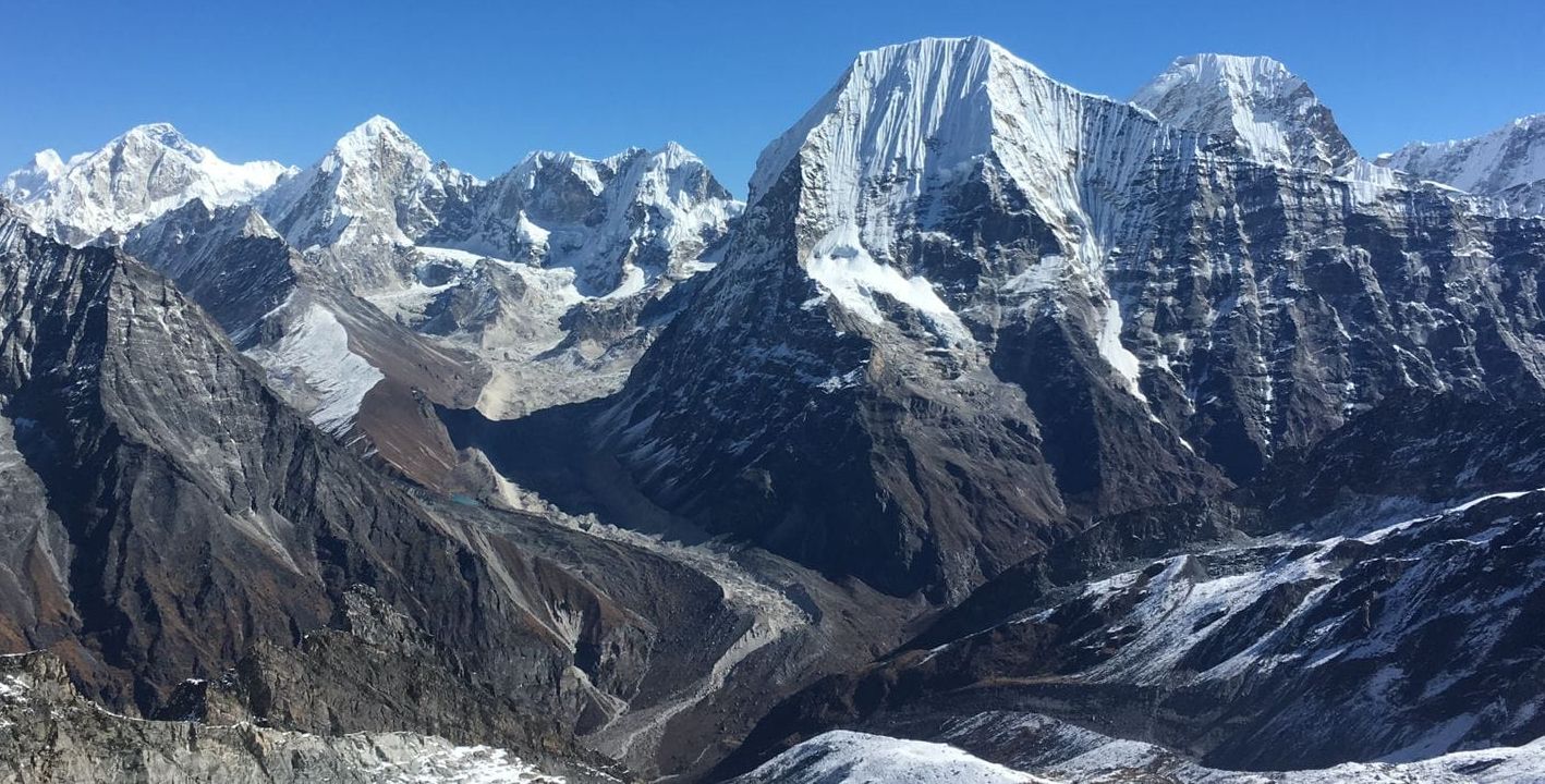 Mount Chobutse above the Rolwaling Valley of the Nepal Himalaya