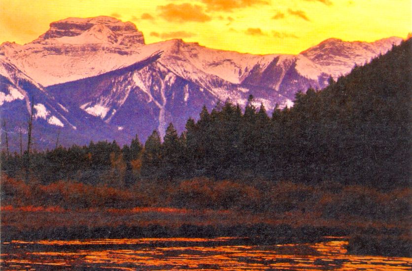 Sunset in the Canadian Rockies