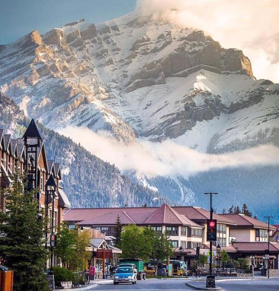 Cascade Mountain above Banff in the Canadian Rockies