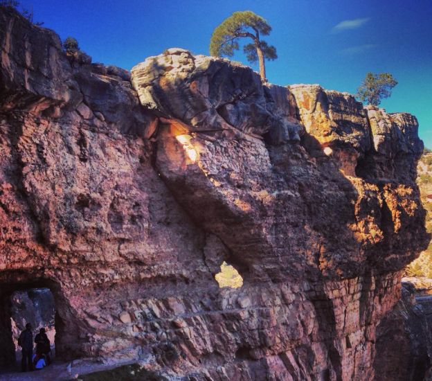 Tunnel on the Bright Angel Trail from the South Rim of the Grand Canyon