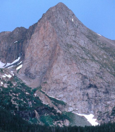 Tijeras Peak in the Sangre de Cristo Mountains