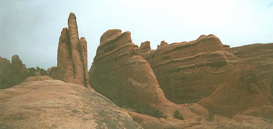 Fin Canyon in Arches National Park