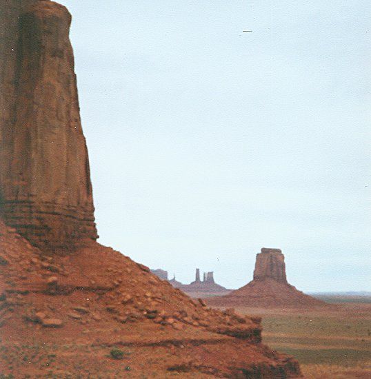 Sandstone Buttes in Monument Valley