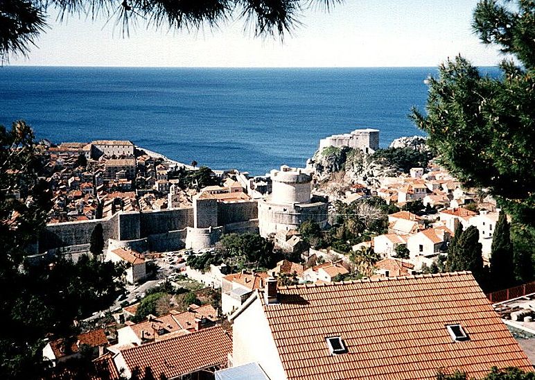 Dubrovnik on the Dalmatian Coast of Croatia