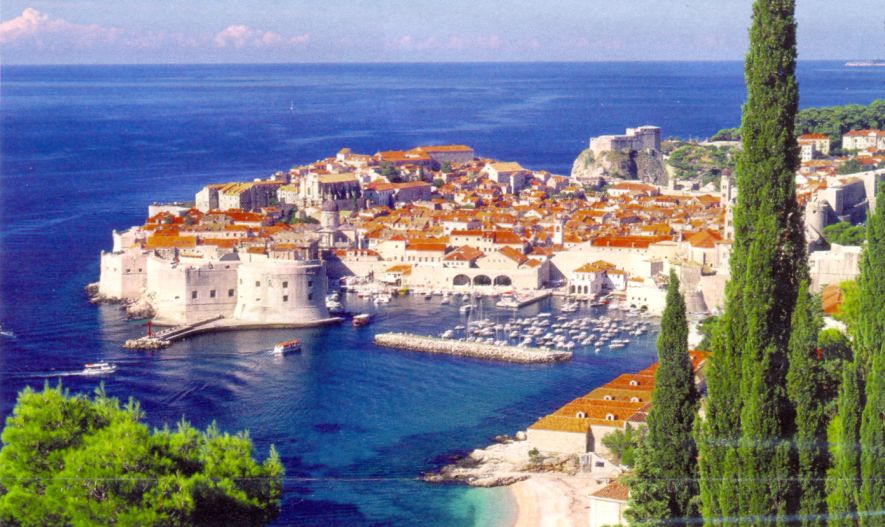 Dubrovnik on the Dalmatian Coast of Croatia