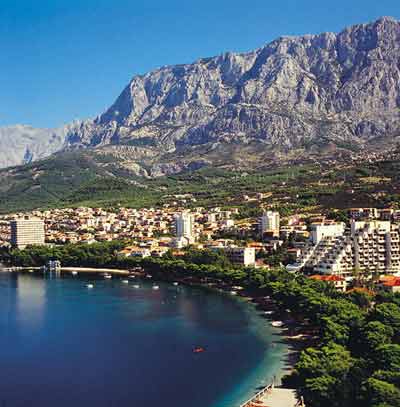 Makarska on the Adriatic Coast of Croatia