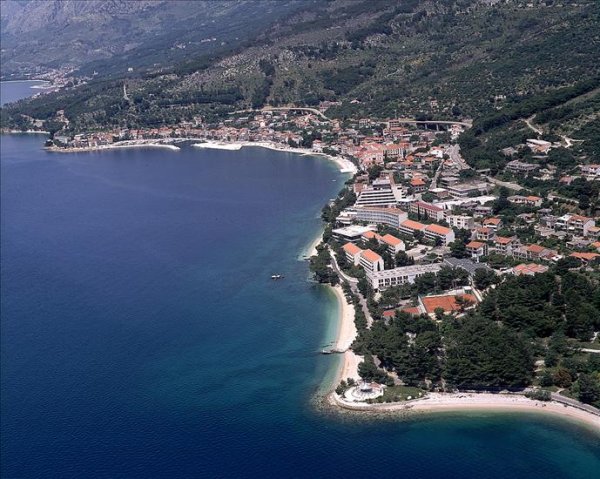 Podgora on the Adriatic Coast of Croatia