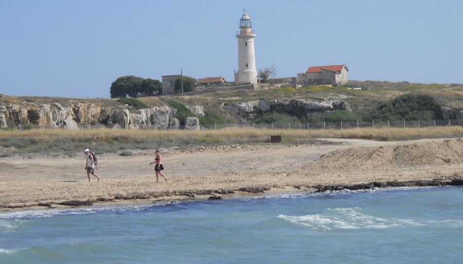 The Lighthouse above Paphos Harbour