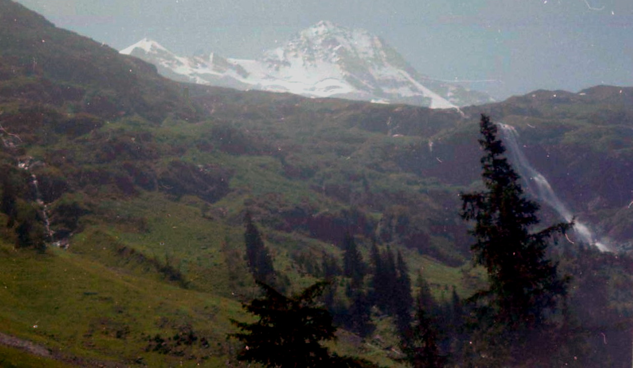 Breithorn in the Lauterbrunnen Wall in the Bernese Oberlands Region of the Swiss Alps