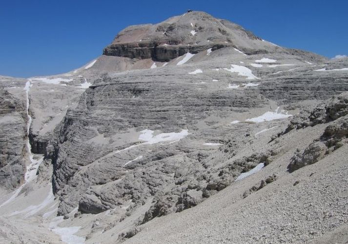 Piz Boe in the Sella Group of the Italian Dolomites