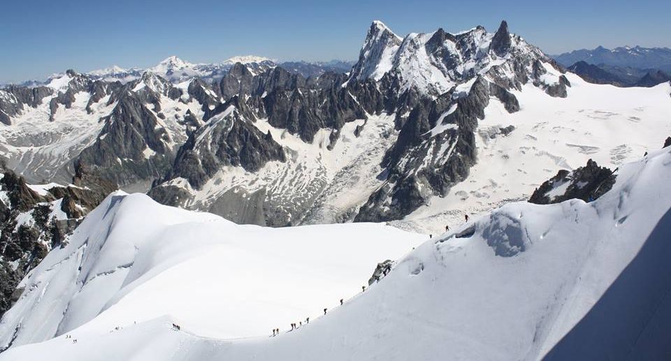 Grandes Jorasses and the Dent du Gant