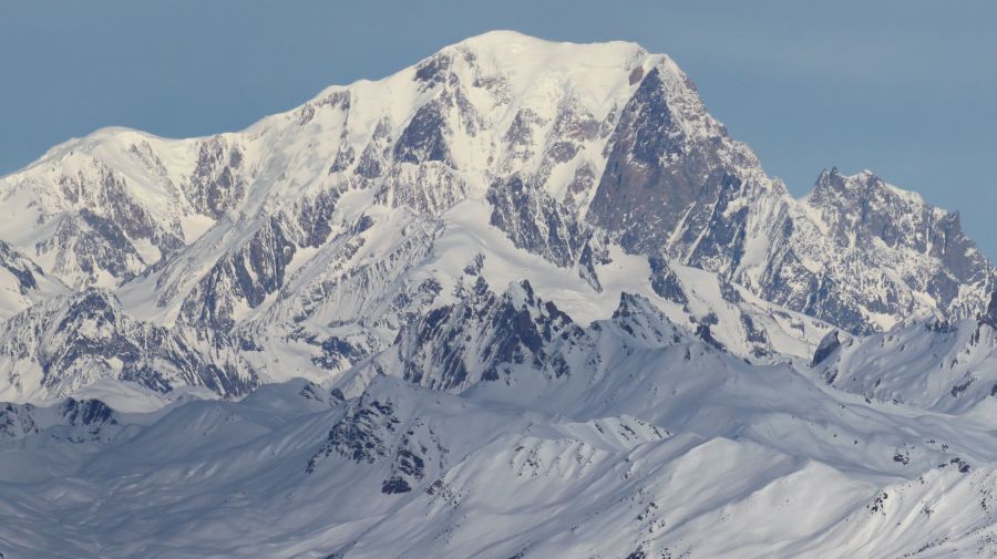 Monte Bianco ( Mont Blanc ) in Italy