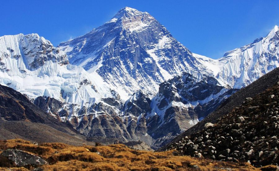 Everest from Kallar Pattar in the Khumbu Region of the Nepal Himalaya