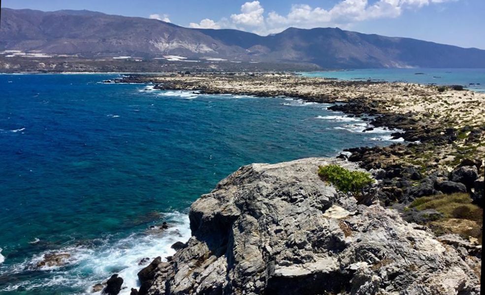 Elafonisi Beach at Chania on the Greek Island of Crete ( Kreta )