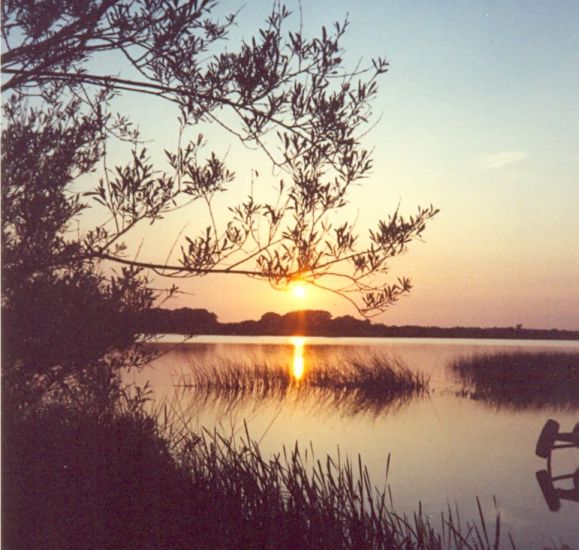 Sunset on Irish Loch