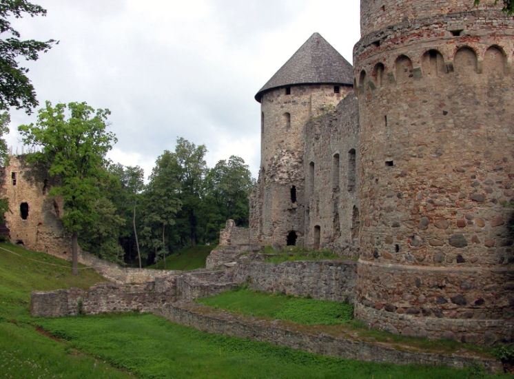 Castle at Cesis in Latvia