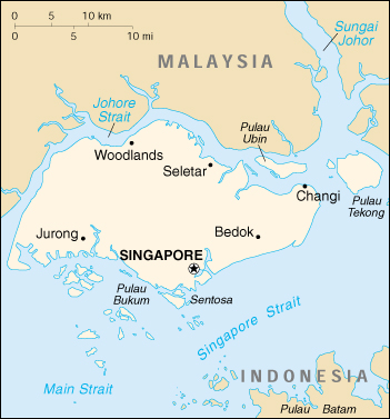 Map of Singapore