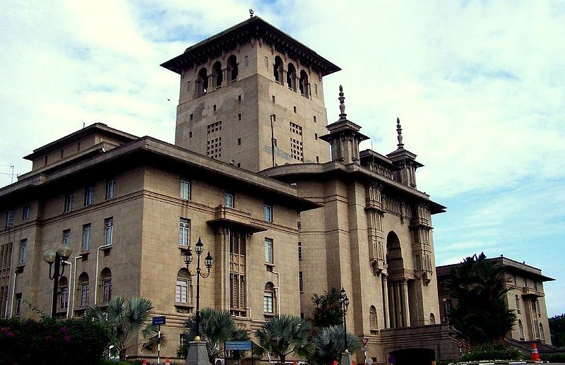 Square Tower of State Secretariat Building on Bukit Timbalan in Johore Bahru