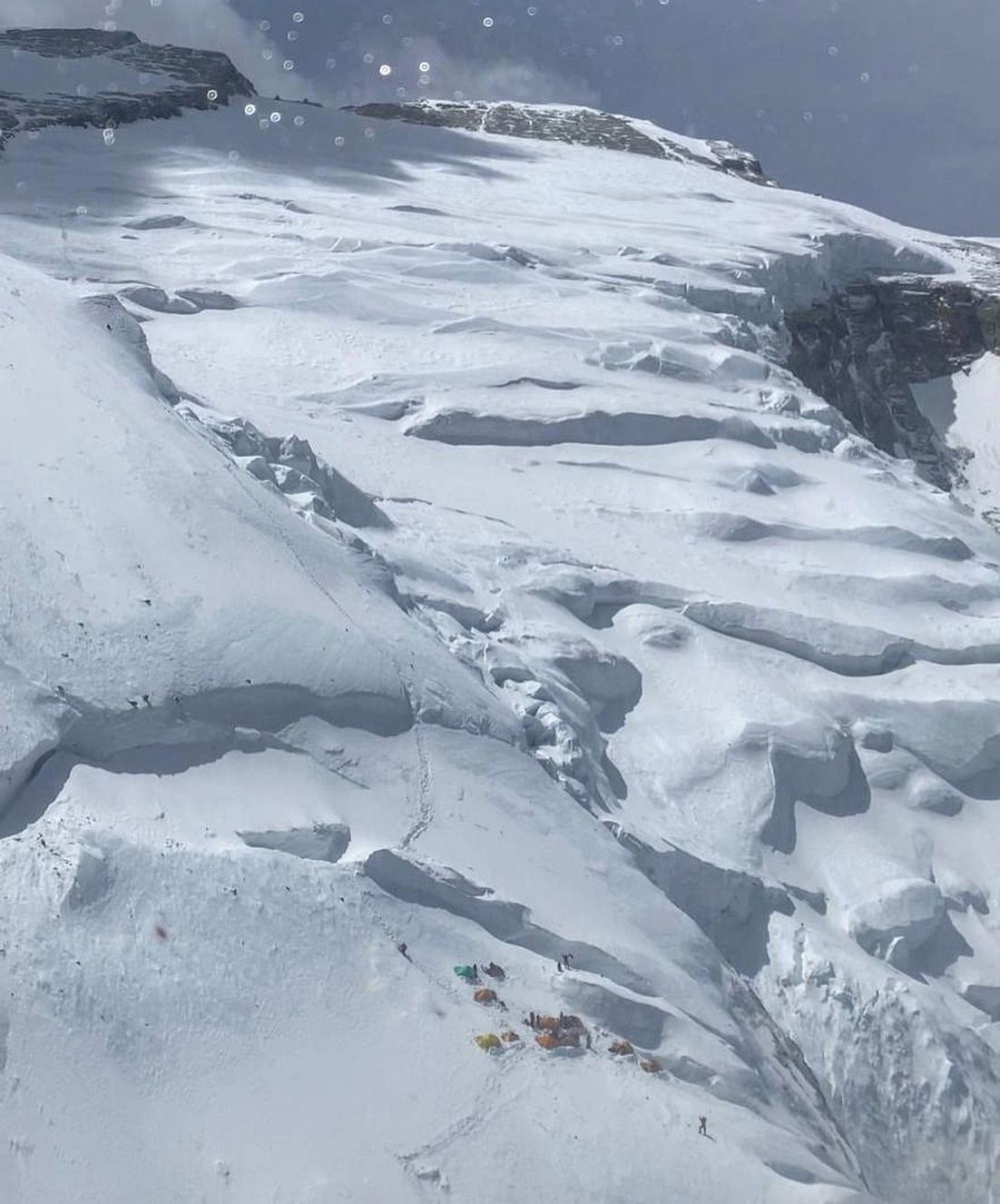 NE Ridge ascent route on Annapurna I