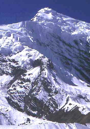 Chulu West Peak in the Annapurna Region of the Nepal Himalaya