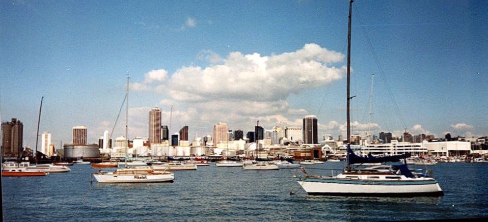 Marina at Auckland on North Island of New Zealand