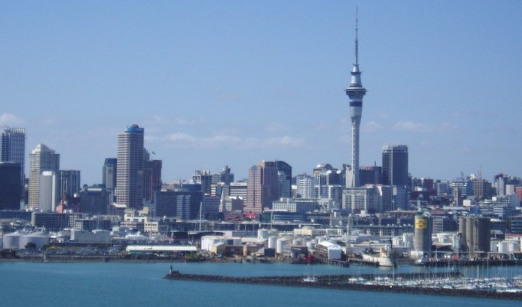 Waterfront at Aukland on North Island of New Zealand