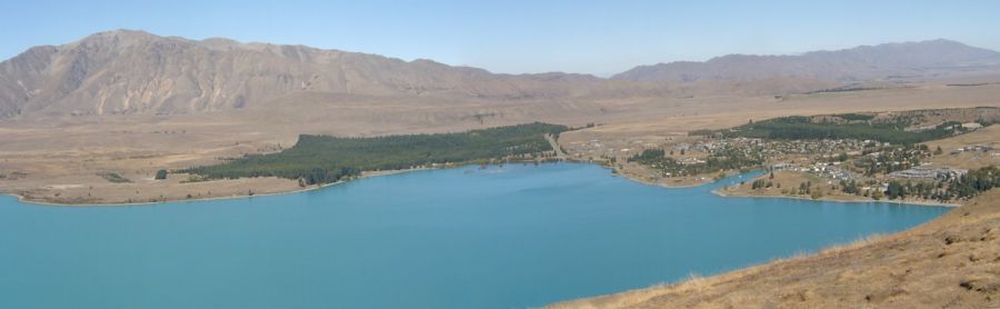 Tekapo Lake in South Island of New Zealand