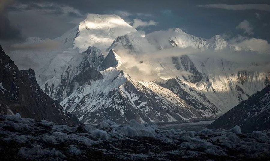 The Seven Thousanders - Chogolisa ( 7668m ) in the Karakorum Mountains of Pakistan