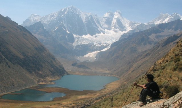 Trekking in the Huayhuash region of the Andes of Peru