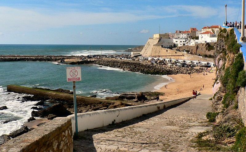 Praia dos pescadores at Ericeira in Portugal