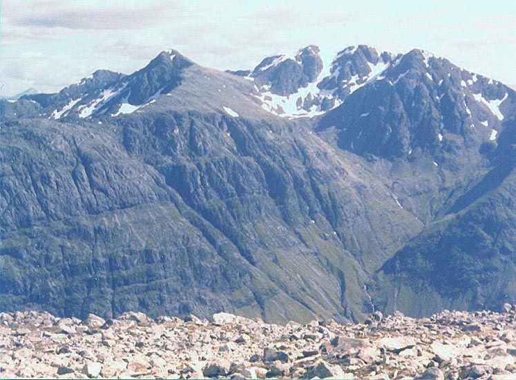 Bidean from Aonach Eagach Ridge in Glencoe