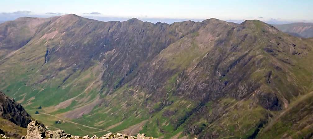 Aonach Eagach Ridge from Buachaille Etive Beag