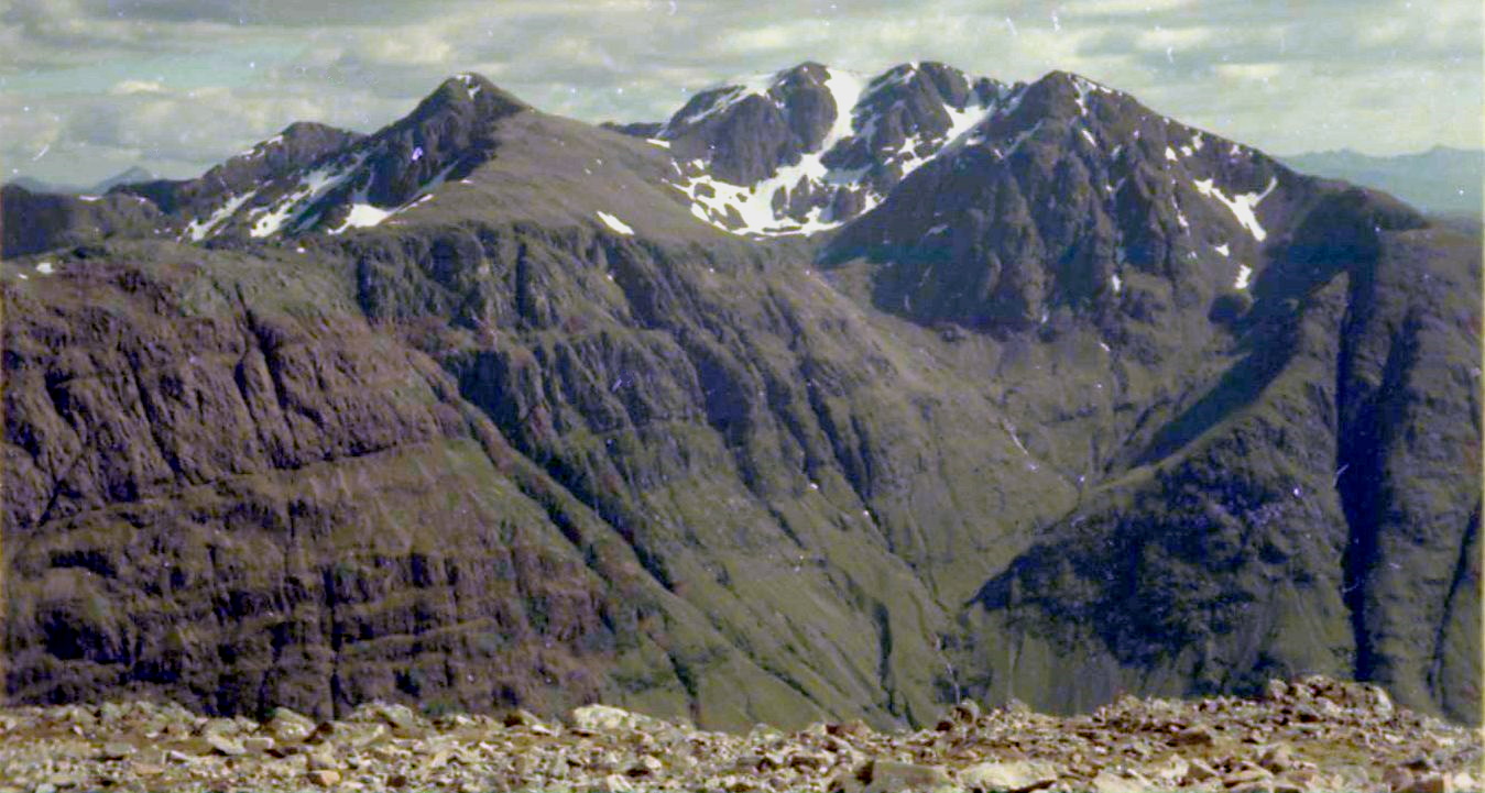 Bidean nam Bian from Aonach Eagach Ridge