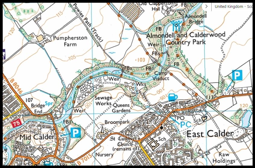 Map of Avondell Country Park