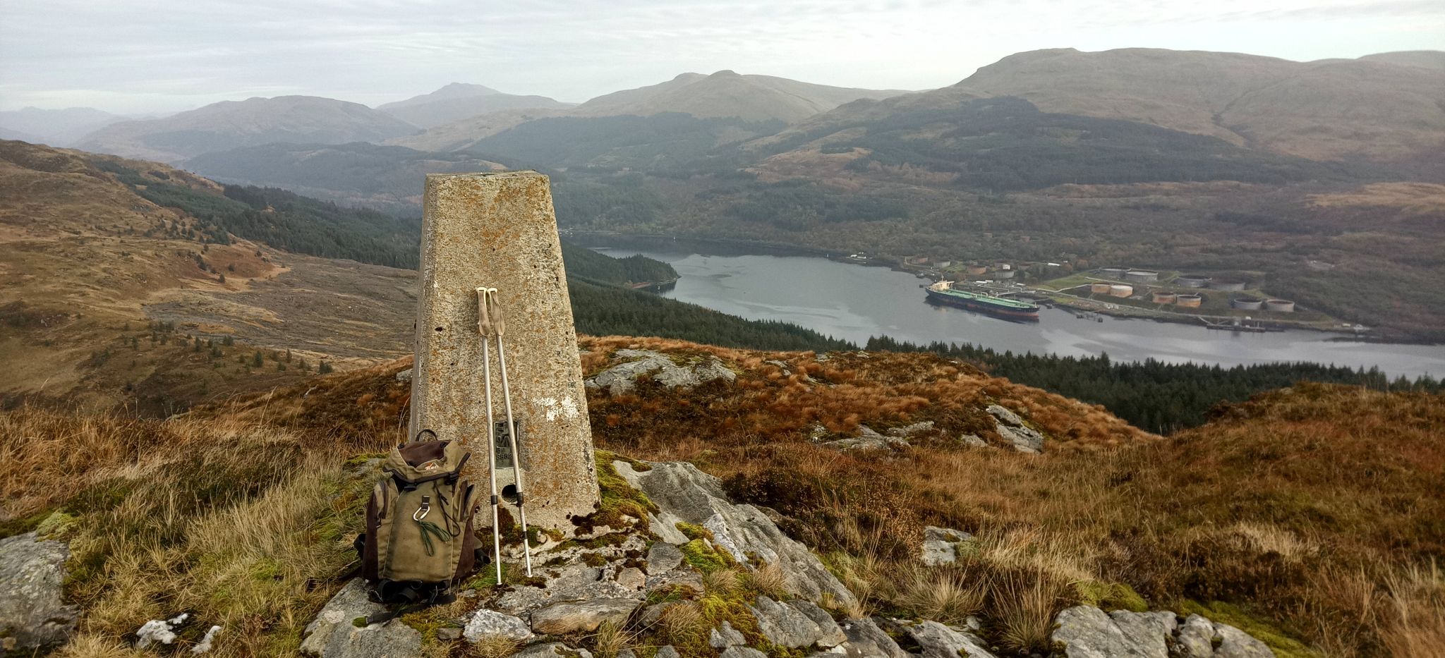 Loch Long from trig point on Clach Bheinn