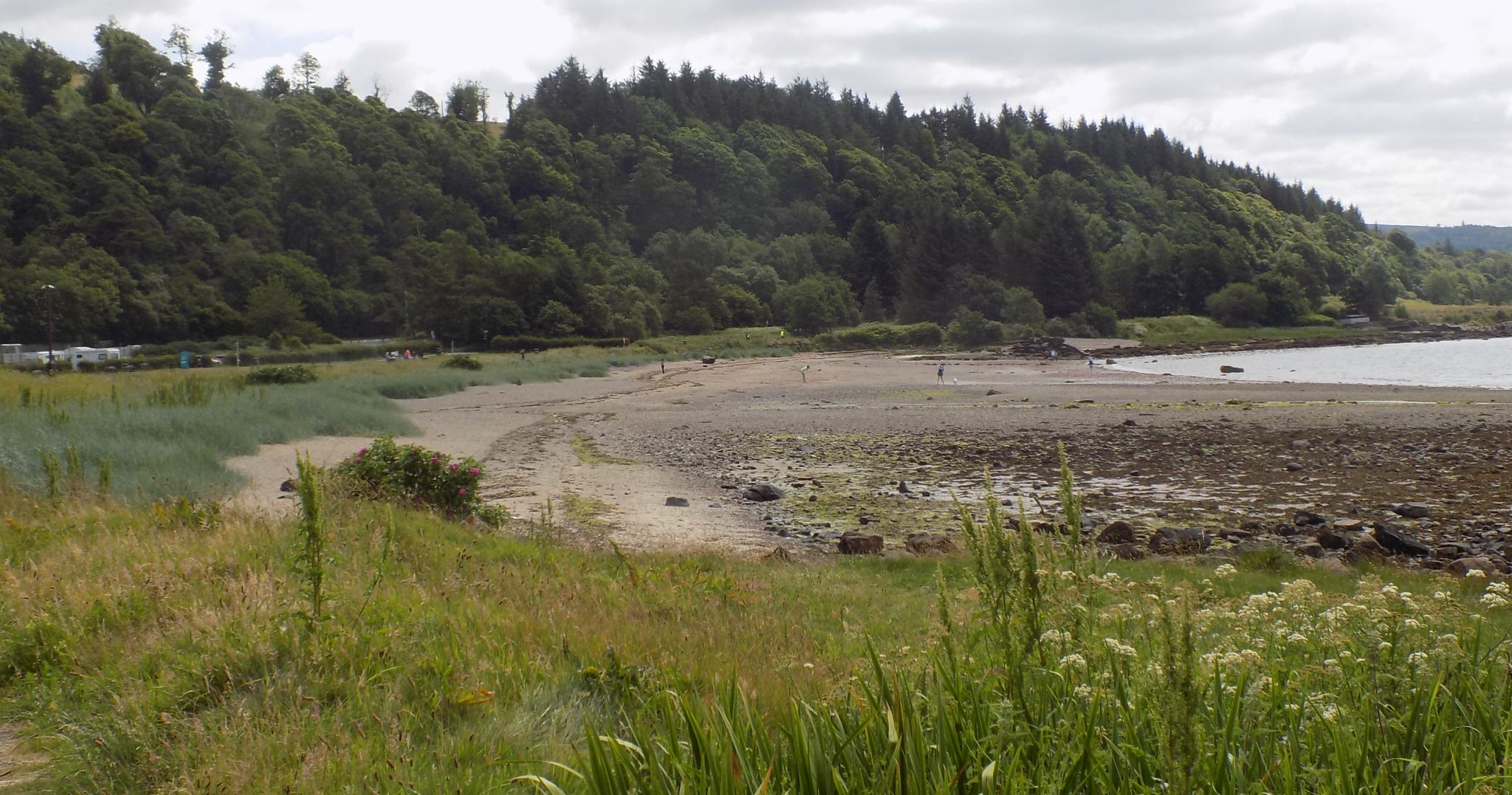 Lunderston Bay on the Ayrshire Coast in the Firth of Clyde