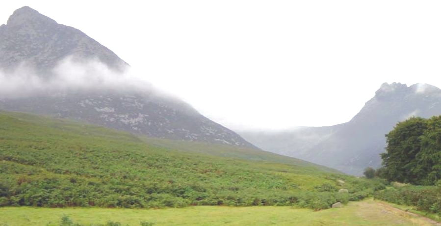 Beinn Nuis in the Arran Hills from Glen Rosa