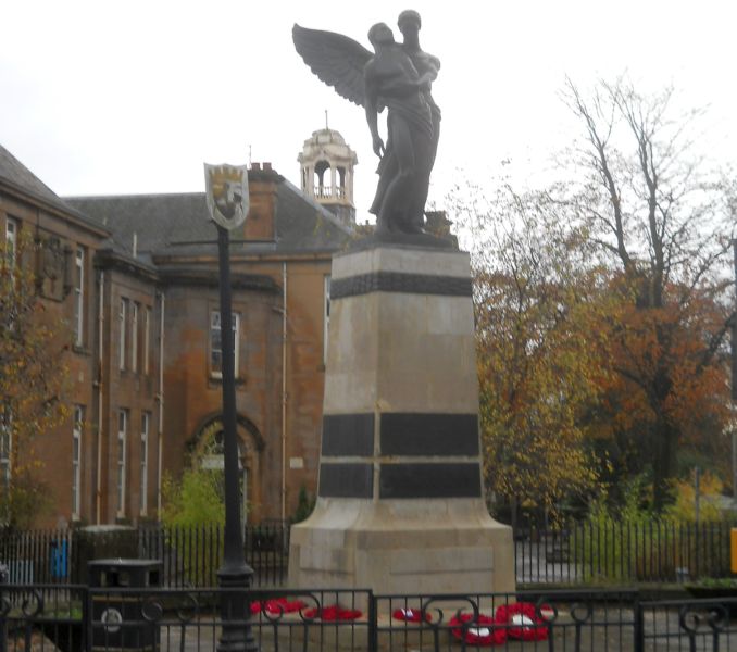 Armistice Service at Cenotaph at Bearsden Cross