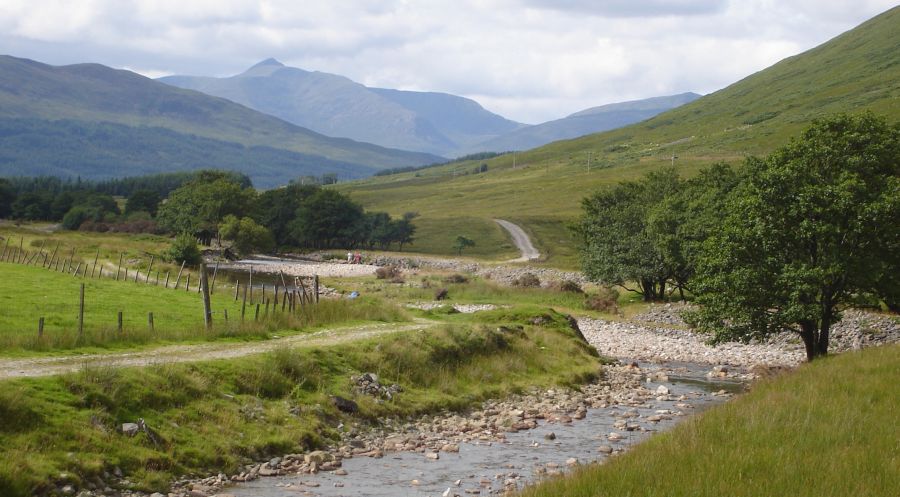 West Highland Way across Auch Gleann