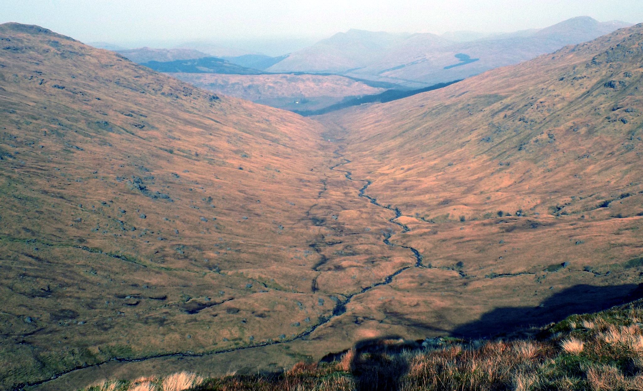 Ascent route in Coire Earb