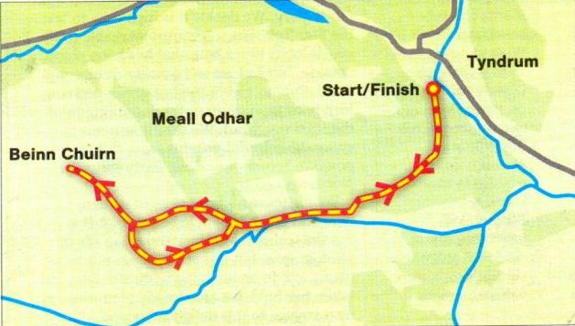 Map for Beinn Chuirn