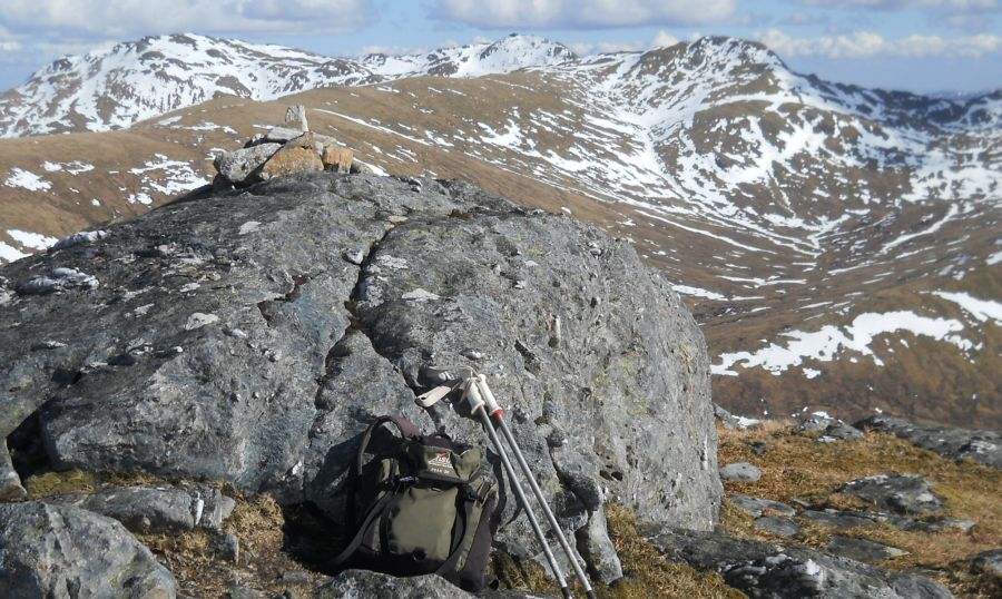 Tarmachan Ridge from summit of Beinn nan Oighreag